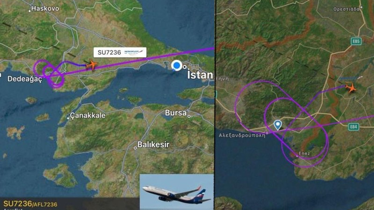 Rusya uçağı Türkiye hava sahasından geçti, Yunanistan'da engele takılıp döndü