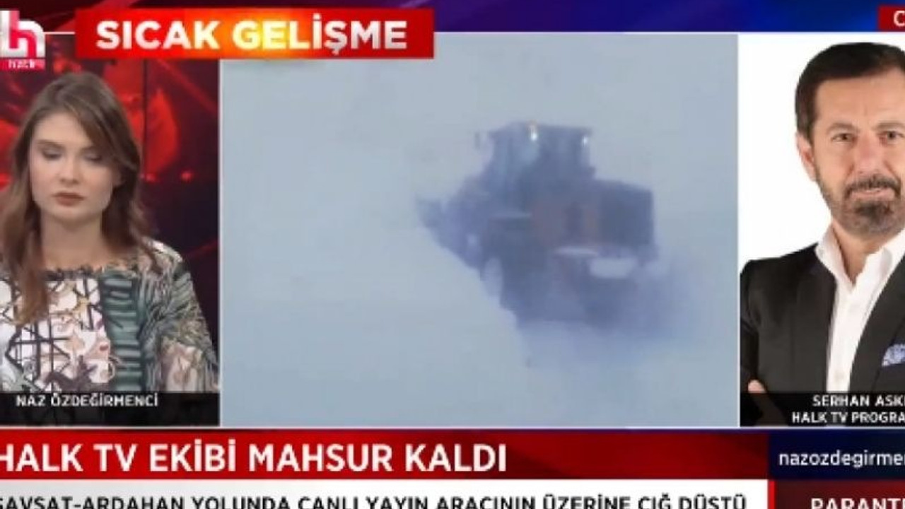 Çığ nedeniyle mahsur kalan Halk TV ekibi kurtarıldı