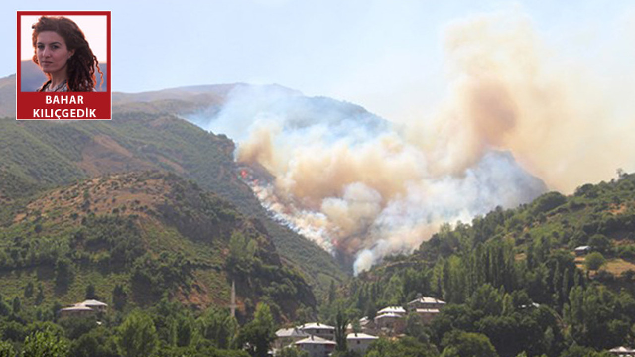 Dersim’deki yangına müdahale, Şapatan’dakine izin yok