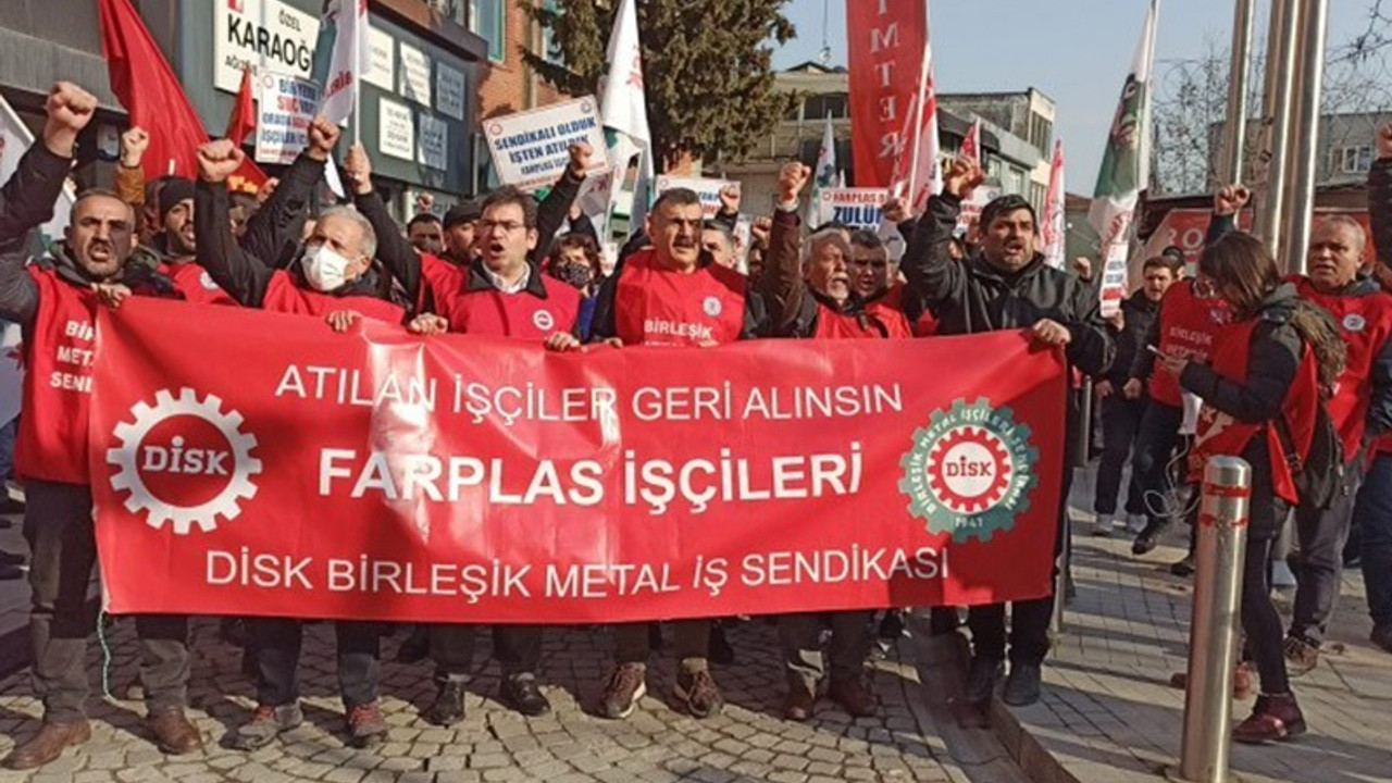 Farplas işçileri Gebze’ye yürüdü