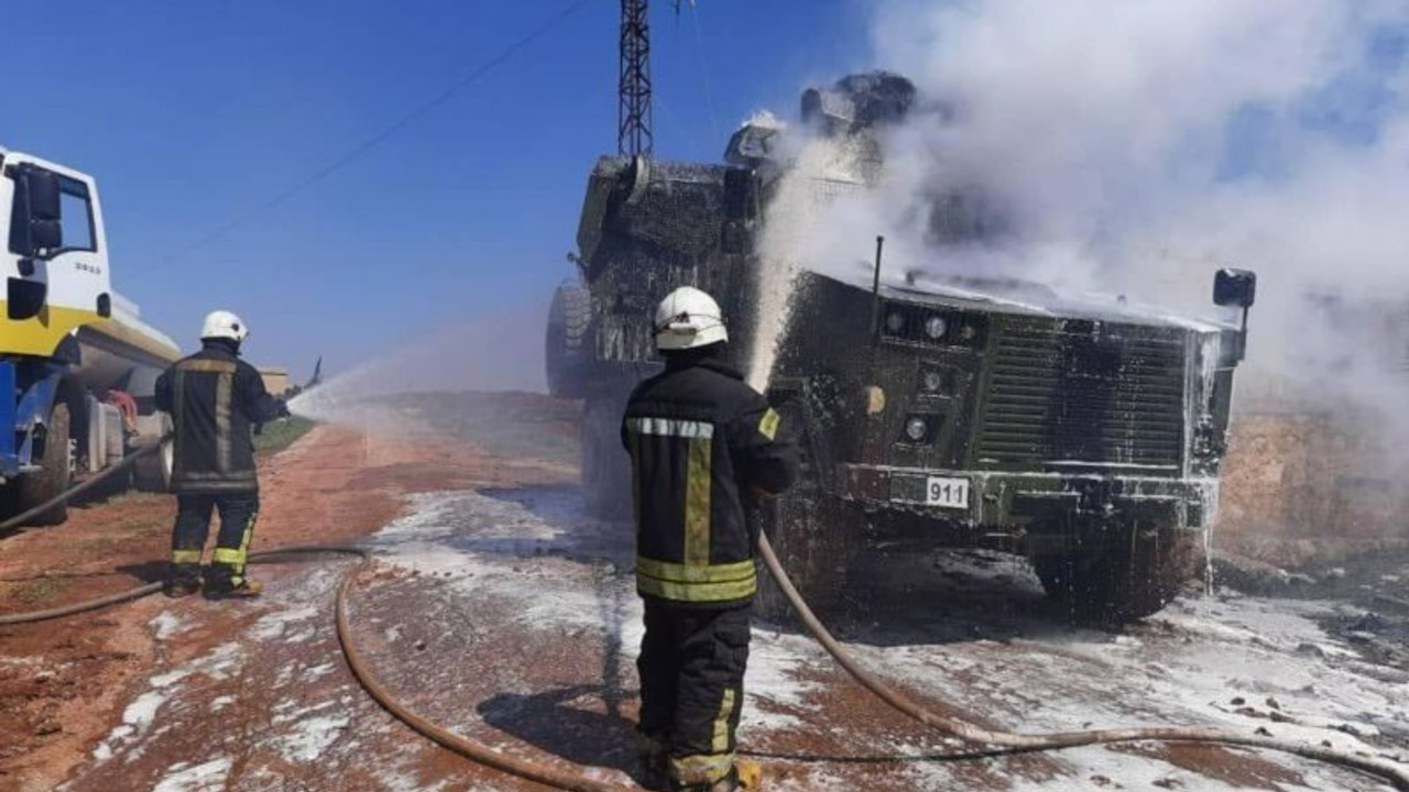 Suriye güçleri Türk zırhlı aracına füzeyle saldırdı