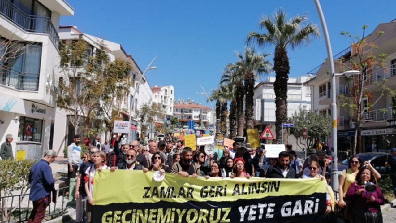 Datça’da ekonomik kriz protestosu: Geçinemiyoruz