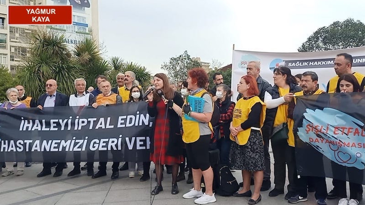 Şişli Etfal Hastanesi için çağrıda bulundular: Deprem yalanıyla araziye çökmeye çalışıyorlar