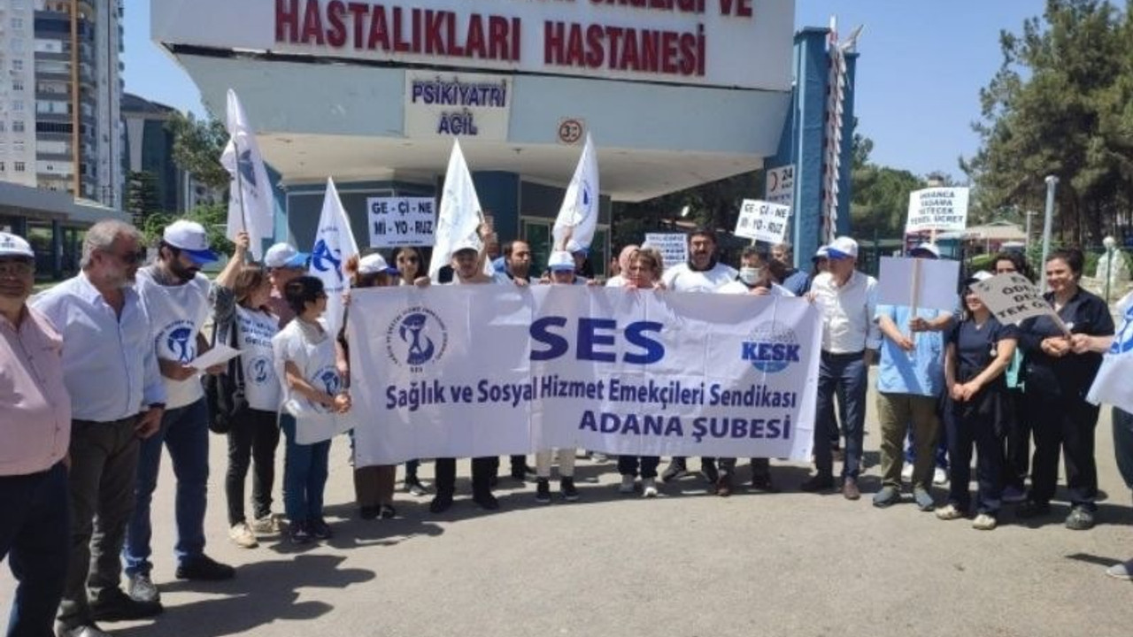 SES Adana Şubesi: İnsanca yaşamaya yetecek ücret istiyoruz