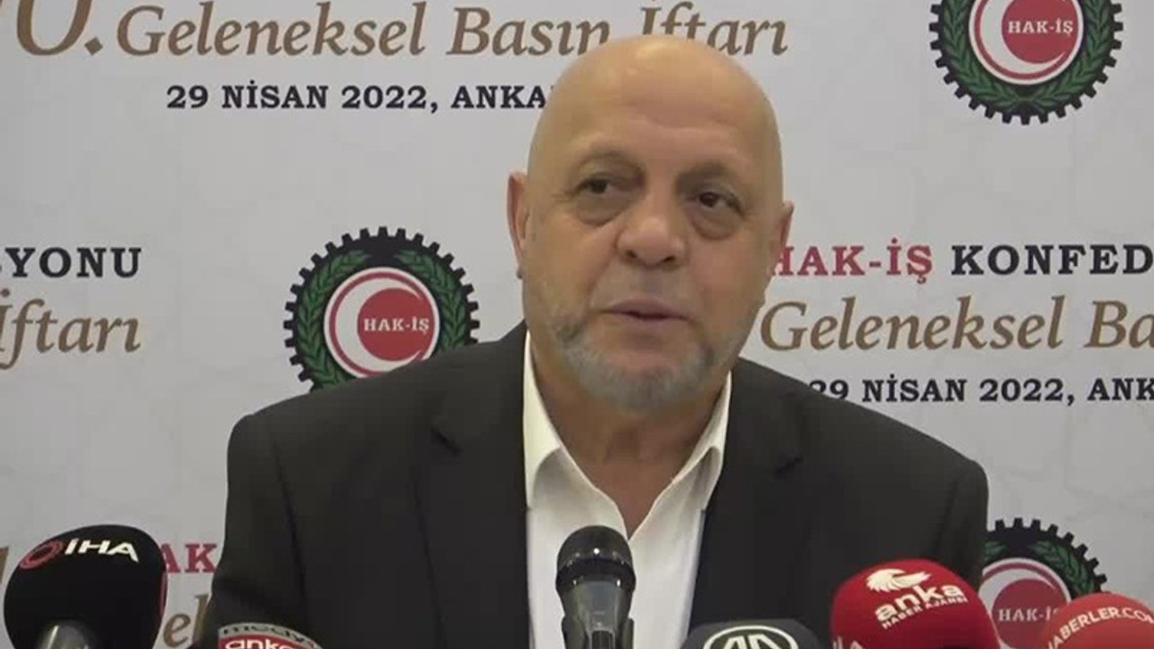 Hak-İş Genel Başkanı Mahmut Arslan: Asgari ücret temmuzda 6 aylık enflasyonun üzerinde artırılmalı