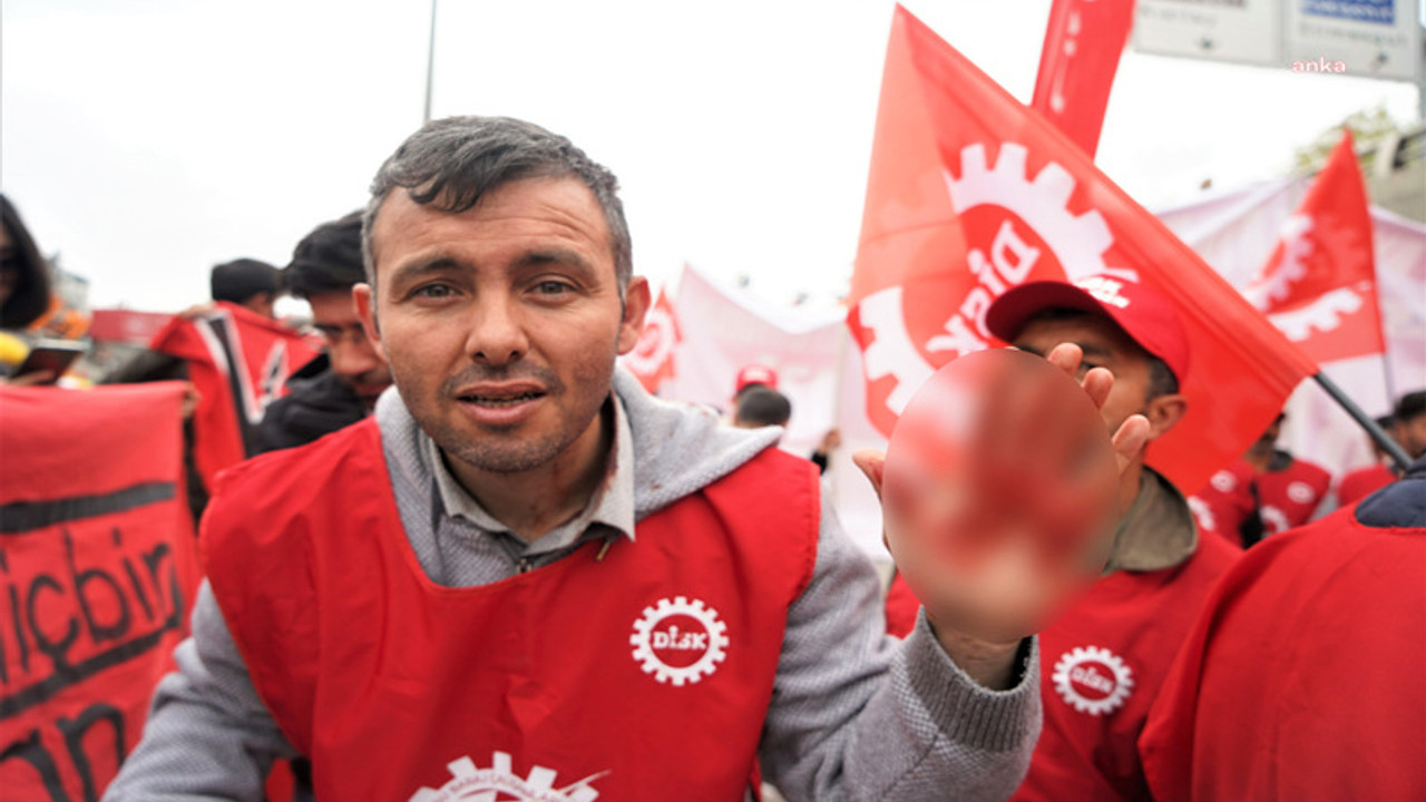 Kafasından darbe alan işçi: Polis telsizle kafamıza vurdu