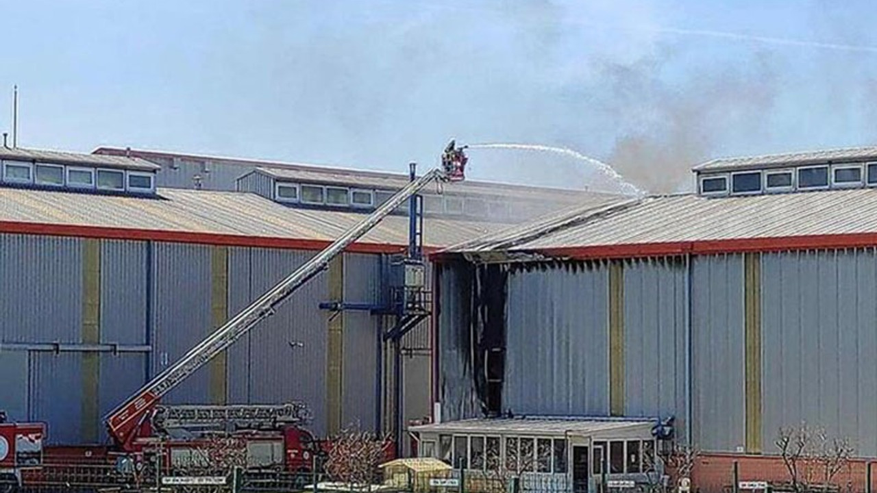 Tekirdağ'da döküm fabrikasında yangın