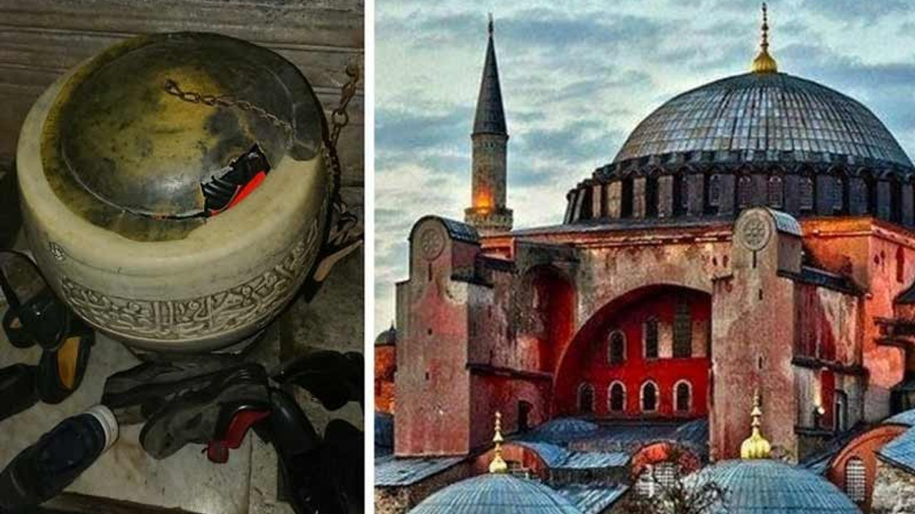 Ayasofya'nın tarihi su haznesini kırıp ayakkabılık yaptılar