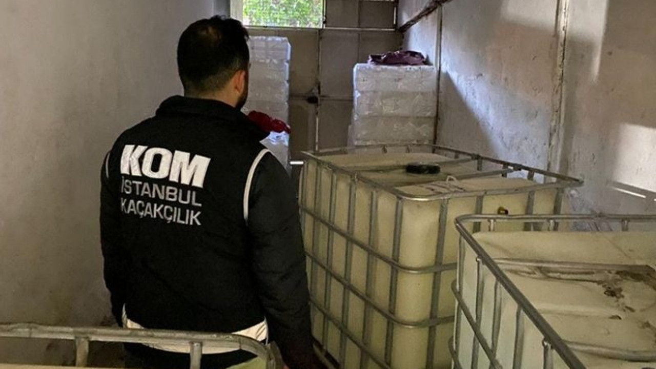 İstanbul’da sahte içki baskını: 24 ton 875 litre etil alkol ele geçirildi