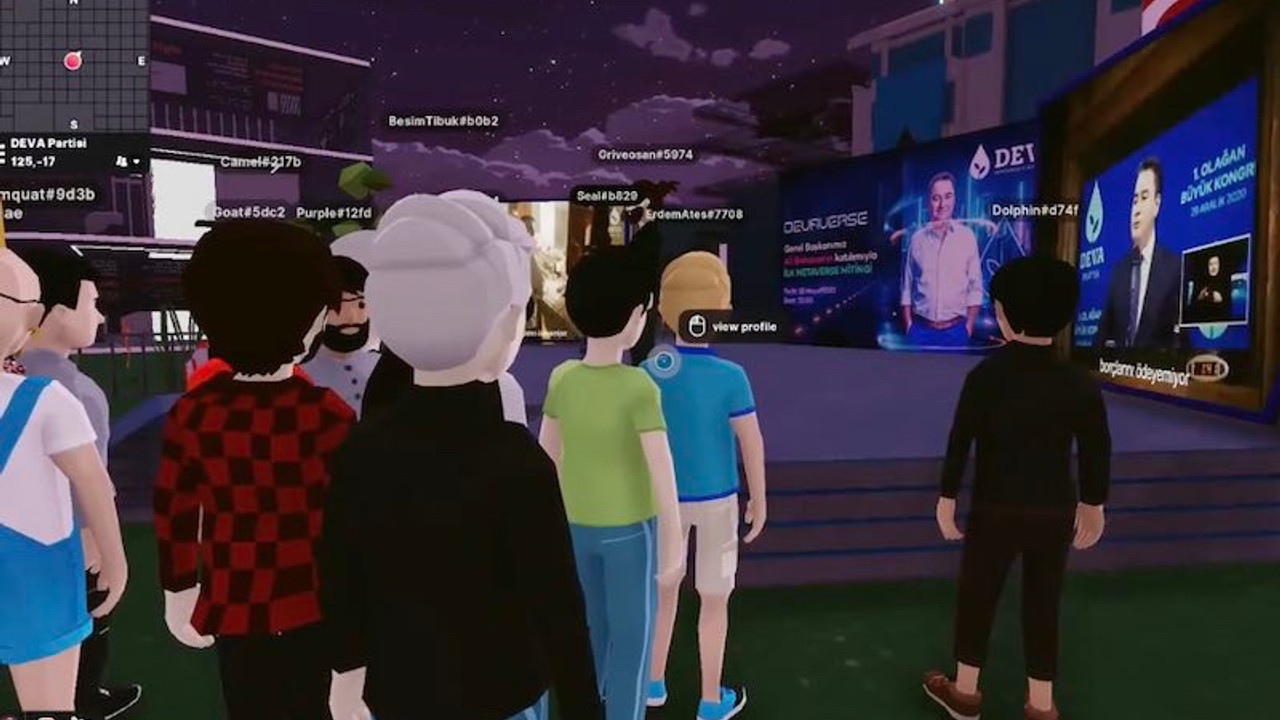 Babacan'dan bir ilk: Metaverse mitingi düzenledi