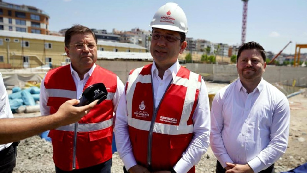 İmamoğlu şantiyede konuştu: Saat 15.00’te açıklama yapacağım