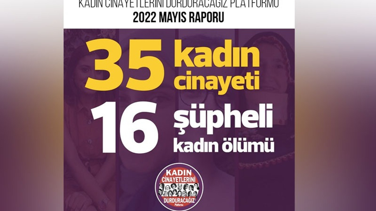 KCDP: Mayıs ayında 35 kadın öldürüldü, 16 kadın şüpheli şekilde hayatını kaybetti