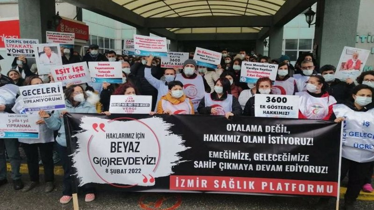 Sağlık emekçileri iş bıraktı: Sağlıklı geleceği birlikte inşa edeceğiz