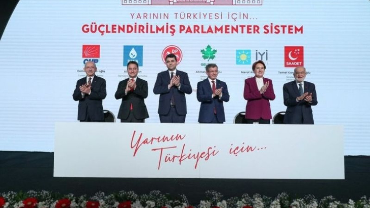 Altılı Masa’nın önerdiği yeni sistem STK temsilcilerine anlatılacak