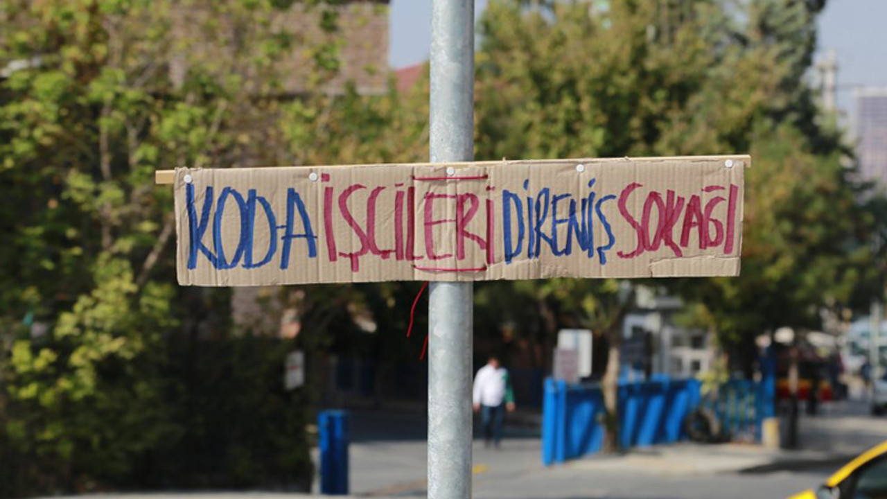 'Kod-A işçileri direniş sokağı'