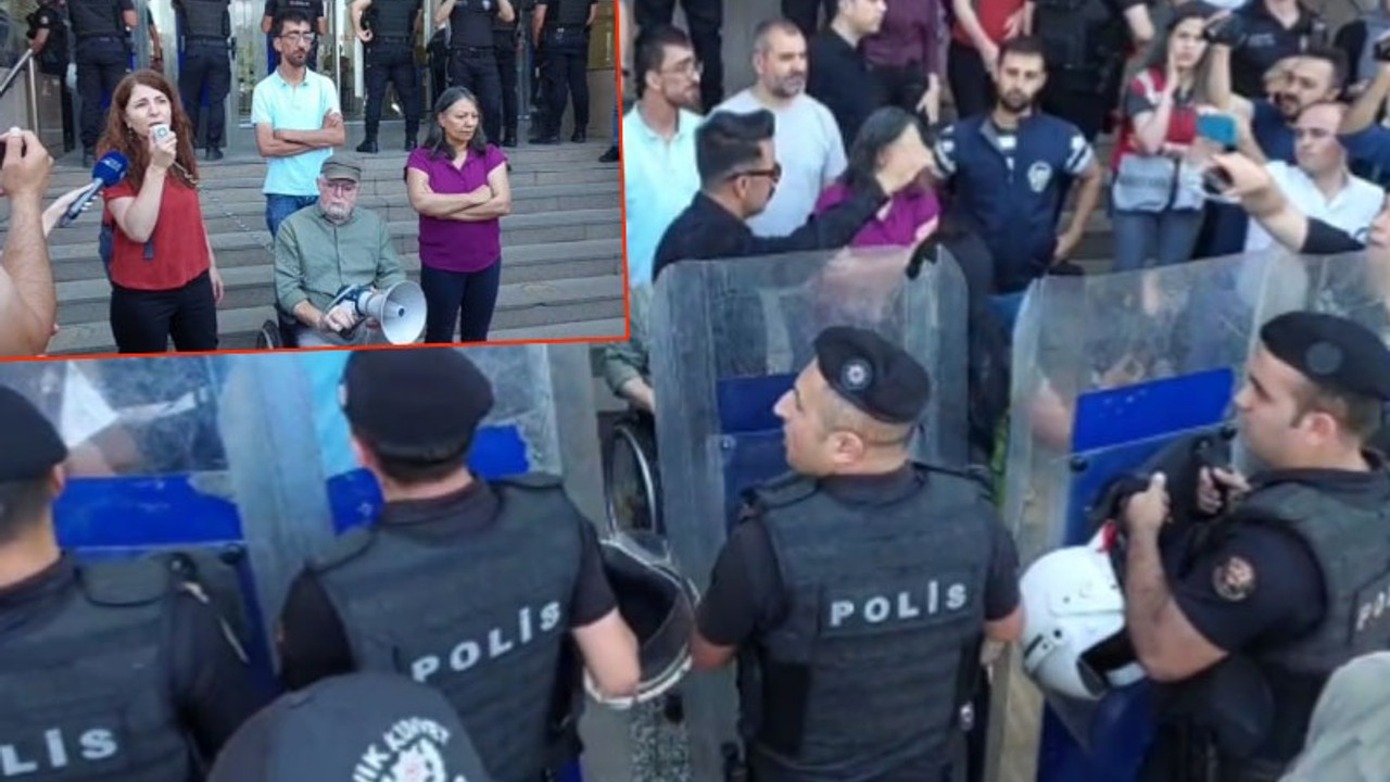 Çağlayan'daki Adalet Nöbeti'nde tutuklu yakınlarına polis müdahalesi