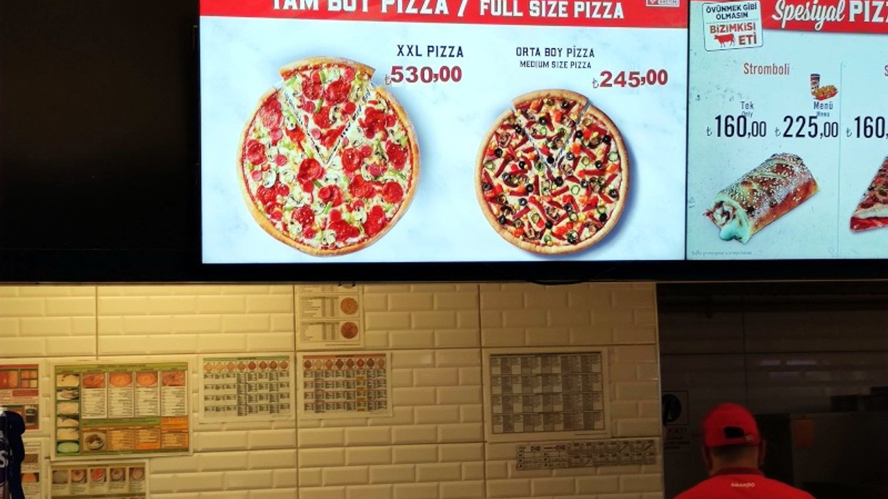 İstanbul Havalimanı'nda büyük boy pizza 530 TL