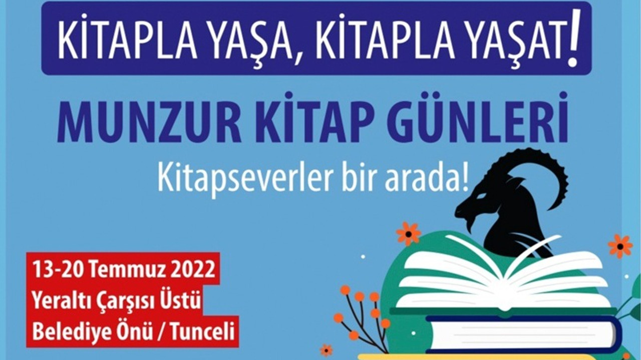 Munzur Kitap Günleri Başlıyor