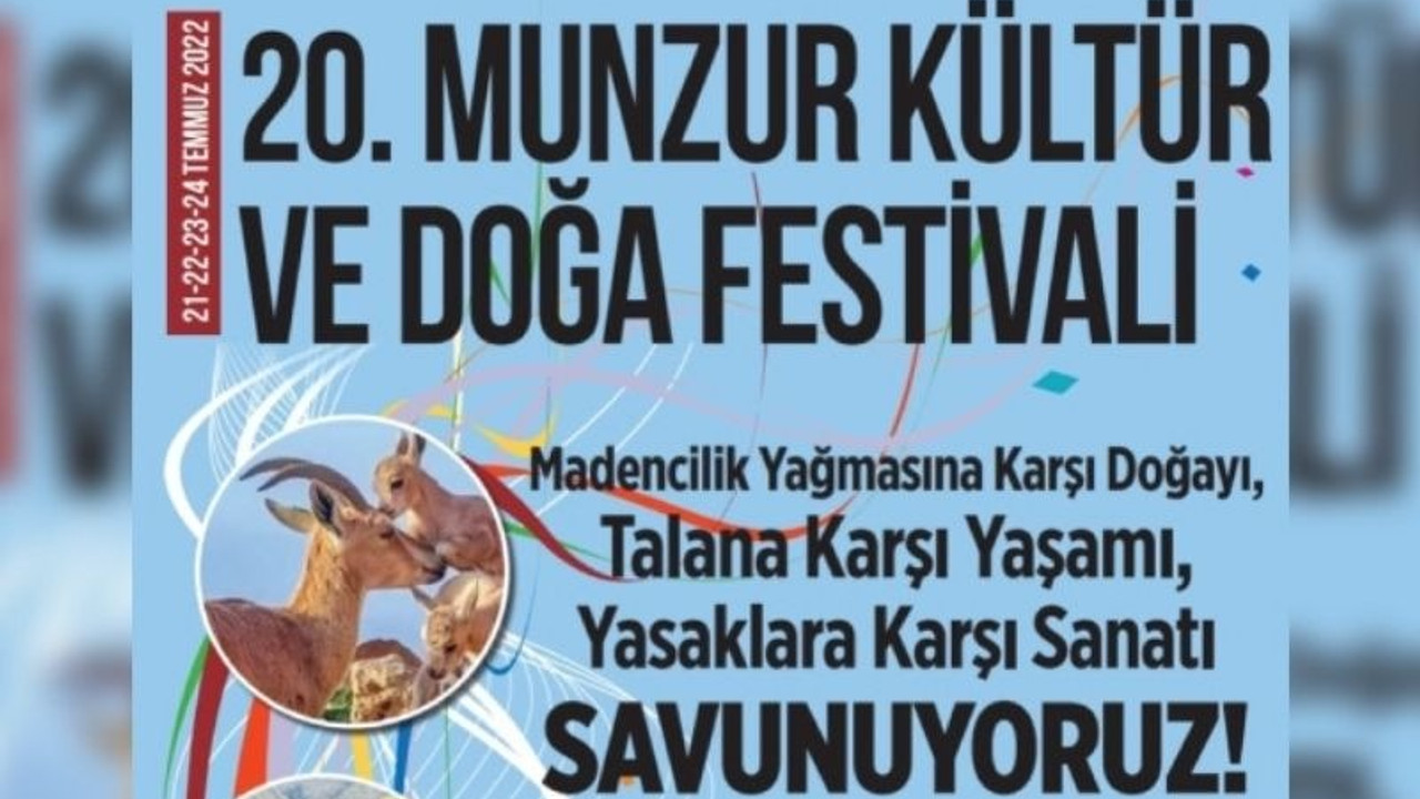 20. Munzur Doğa ve Kültür Festivali'nin programı belli oldu