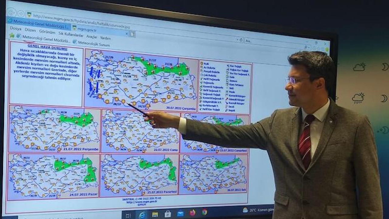 Meteoroloji Hava Tahmin Uzmanı Tekin: Avrupa'daki sıcak hava dalgası riski Türkiye'de yok