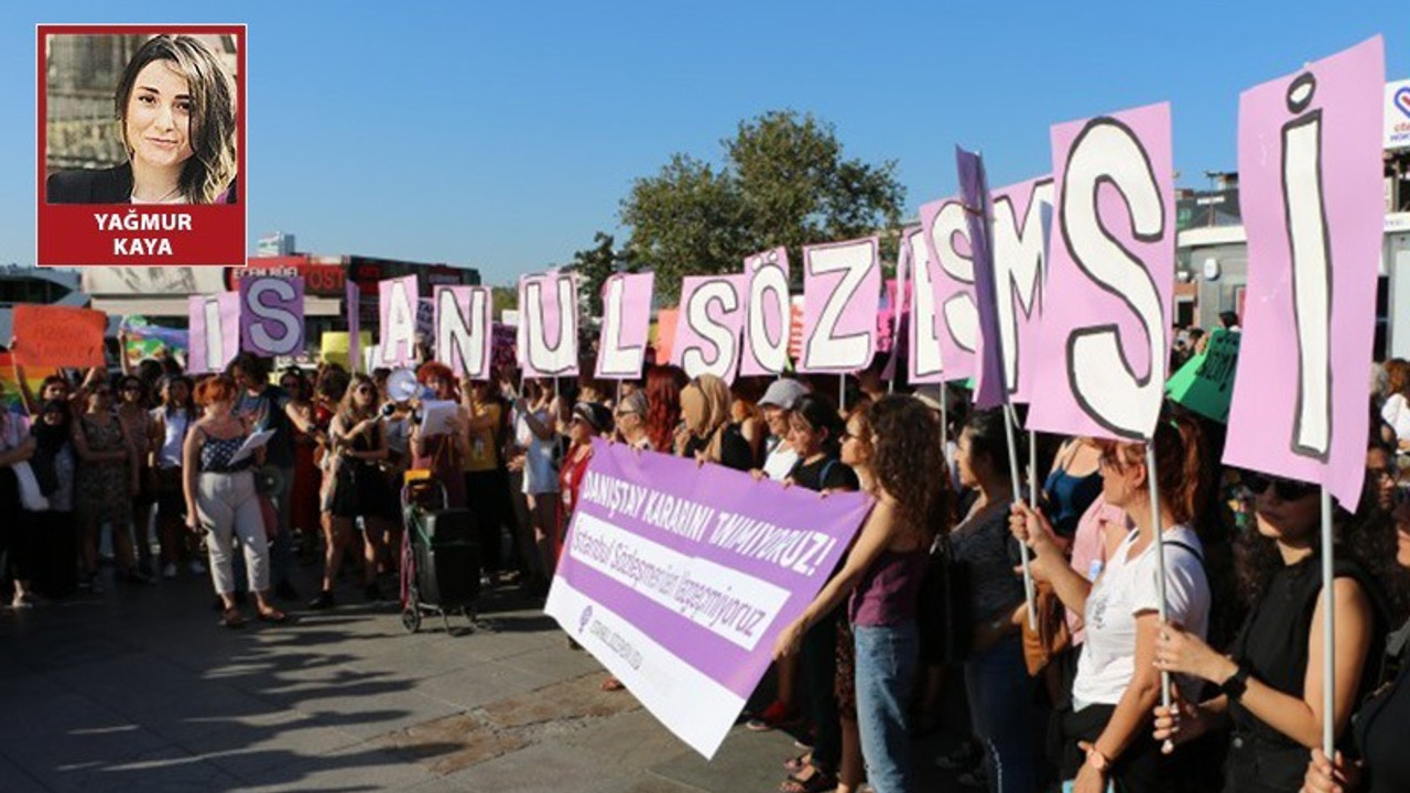 Kadınlar Danıştay kararını protesto etti: Kararları verenler kadın cinayetlerinin doğrudan failidir