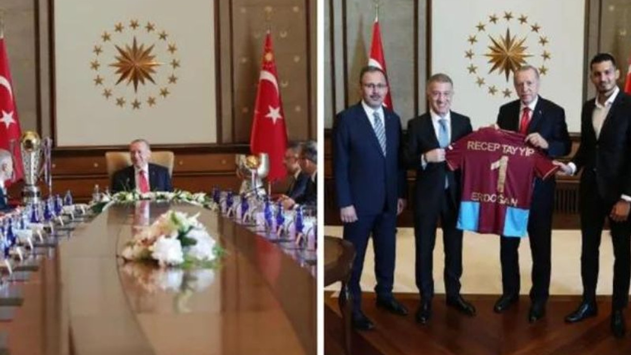 Cumhurbaşkanı Erdoğan, Trabzonspor'u kabul etti