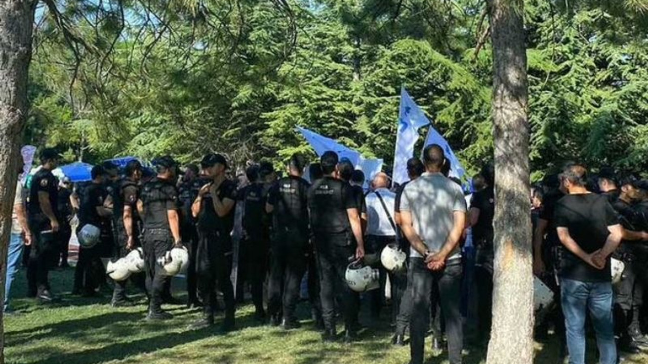 Gezi tutukluları için AYM önünde yapılacak eyleme polis engeli