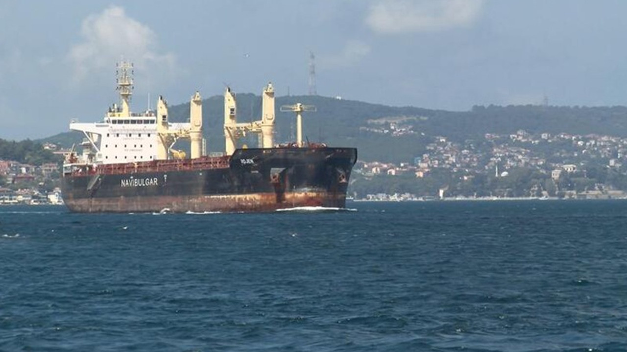 Tahıl yüklü 'Rojen' ve 'Polarnet' gemileri İstanbul Boğazı'ndan geçti