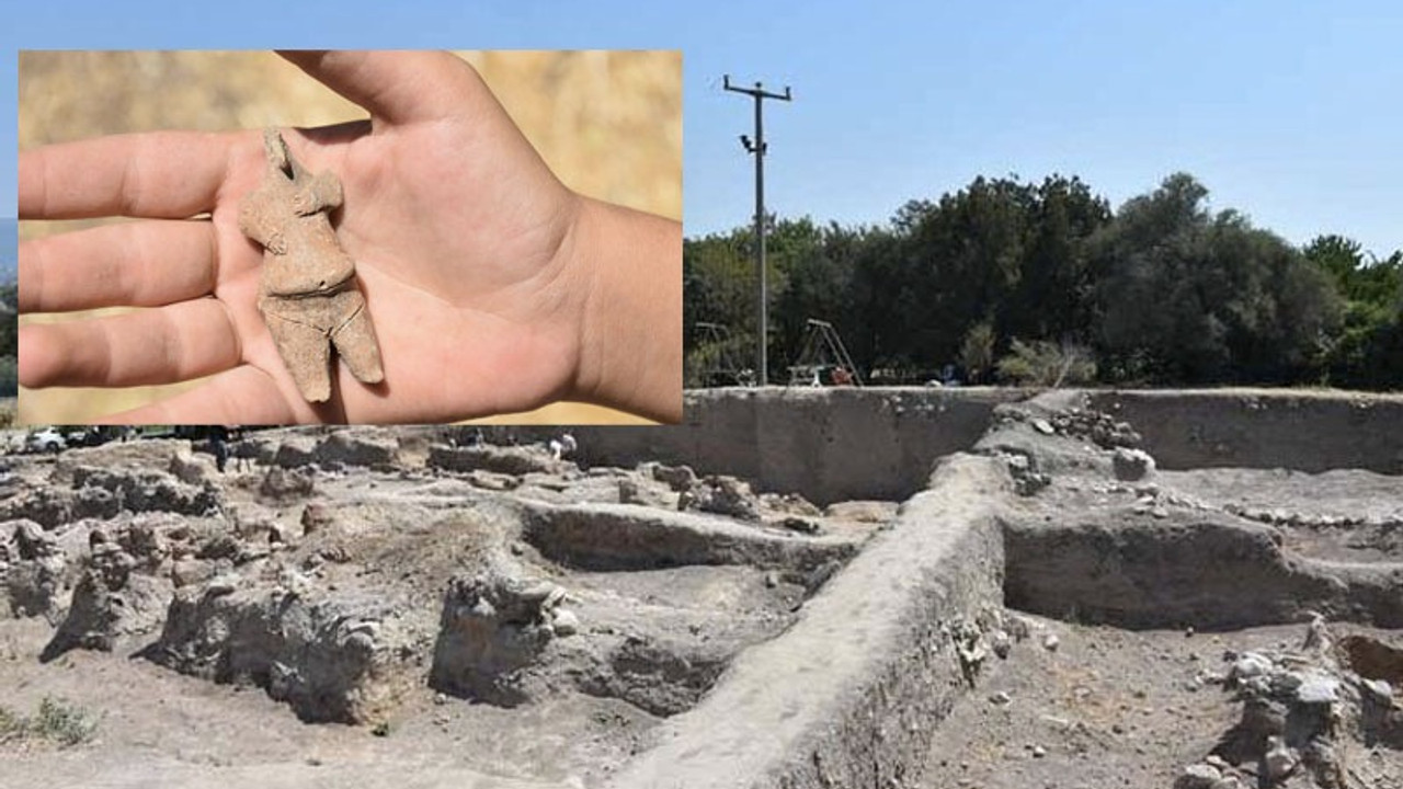 Ulucak Höyüğü'nde 'kadın figürlü' heykel bulundu: Tam 7 bin 800 yıllık