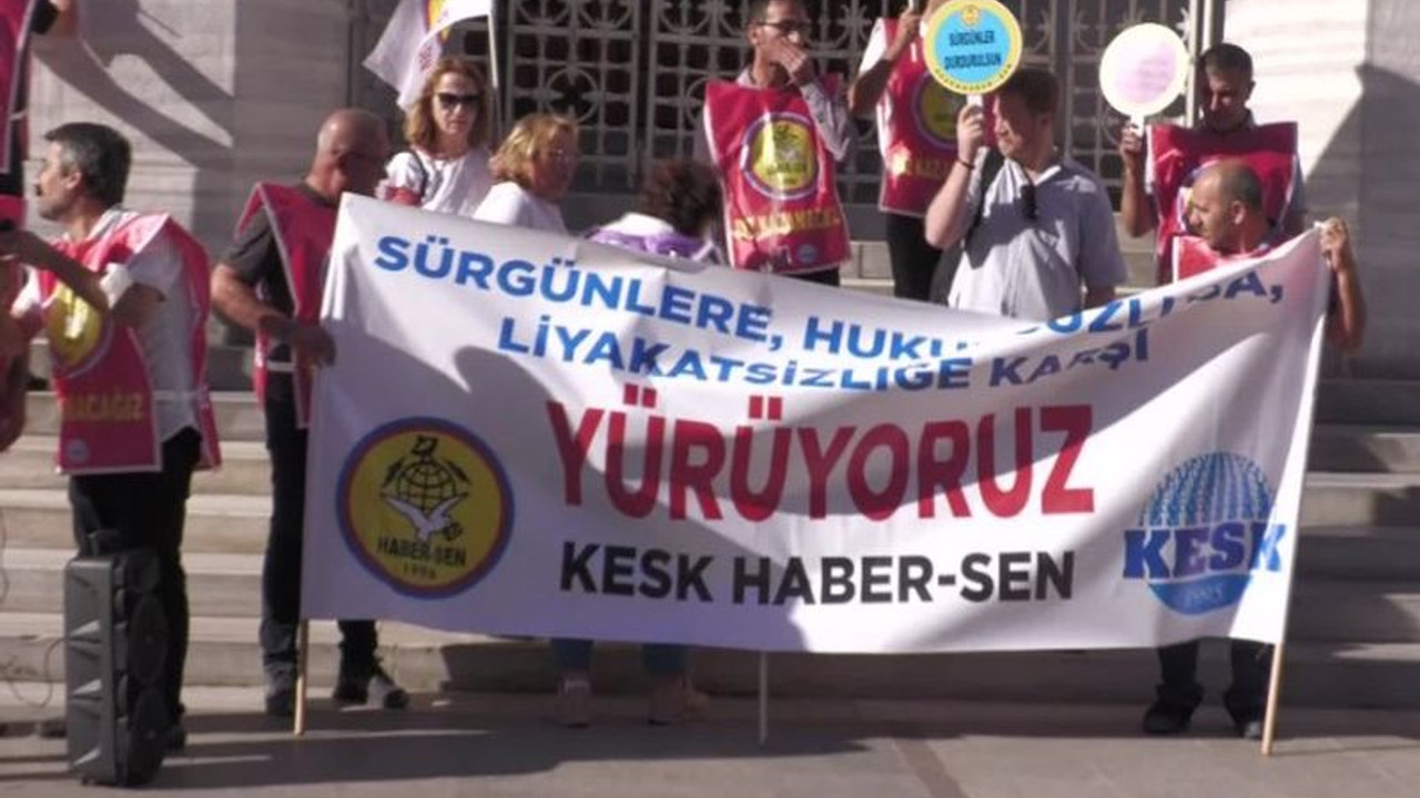 PTT'deki sürgünlere karşı Ankara'ya yürüyüş başlatıldı