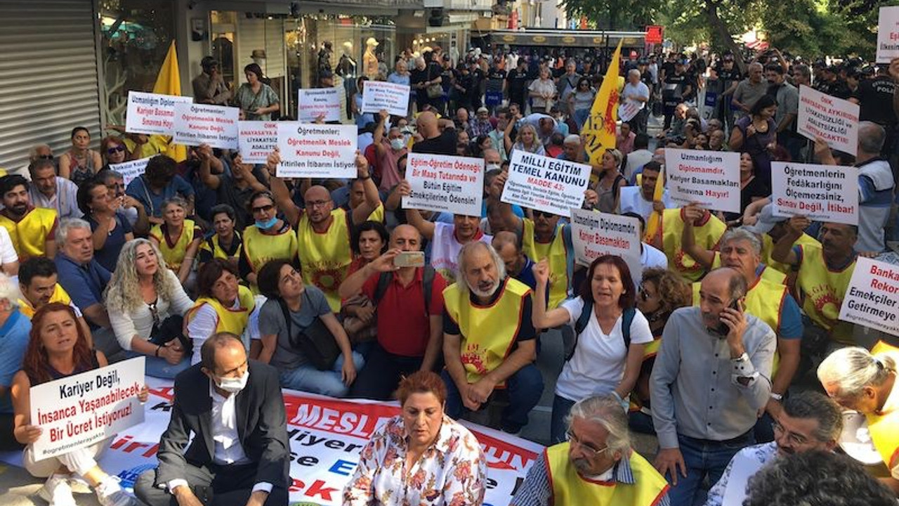 Nejla Kurul'dan öğretmenlerin yürüyüşünün engellenmesine tepki: Türkiye yarı açık cezaevi haline geldi