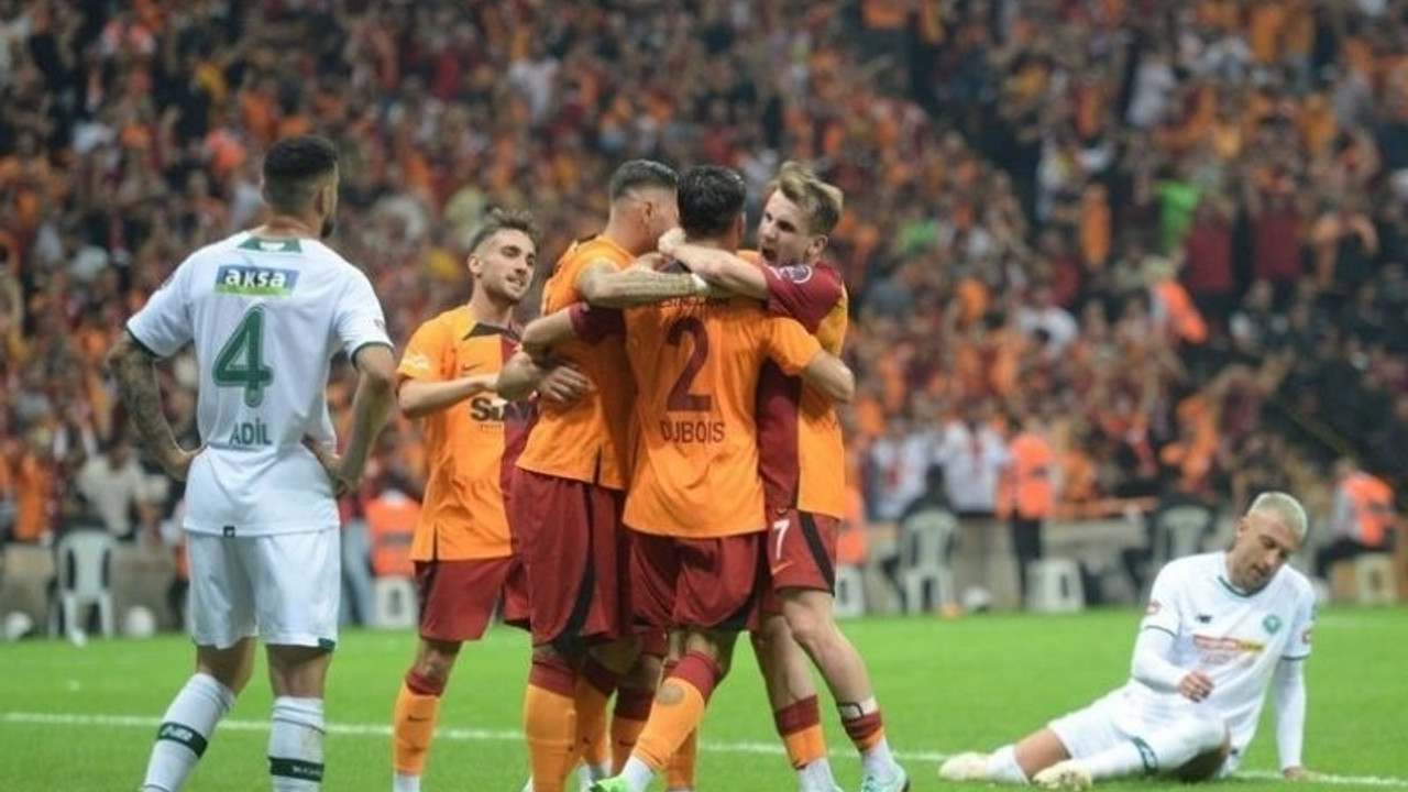 Galatasaray, Konyaspor'u yendi; liderliğe yükseldi