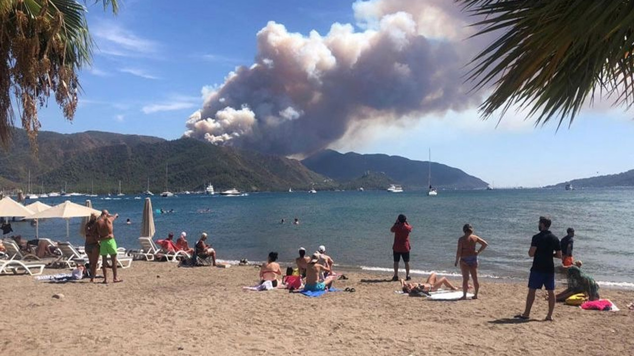 Marmaris’te orman yangını