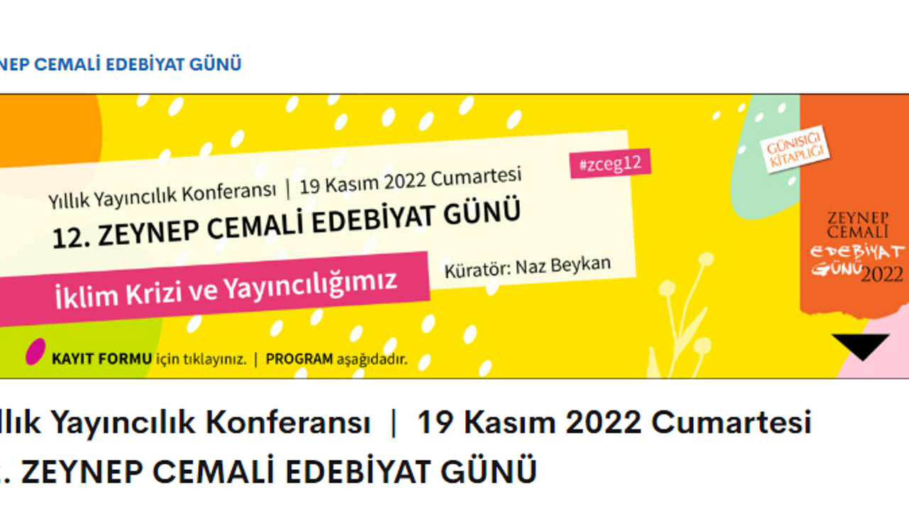 Günışığı Yayınları, Yıllık Yayıncılık Konferansı | 19 Kasım 2022 Cumartesi Günü Yapılacak