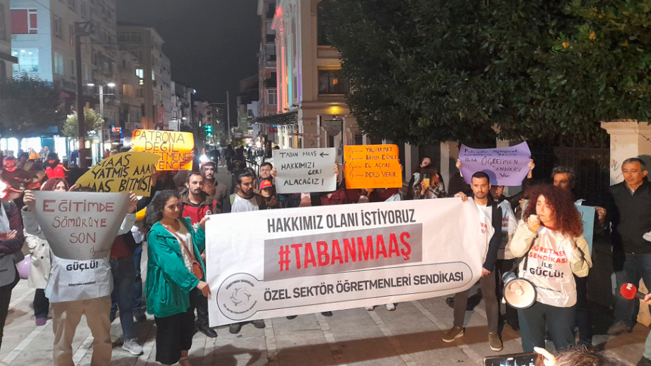 Özel sektör öğretmenleri: Taban maaş hakkımızı istiyoruz