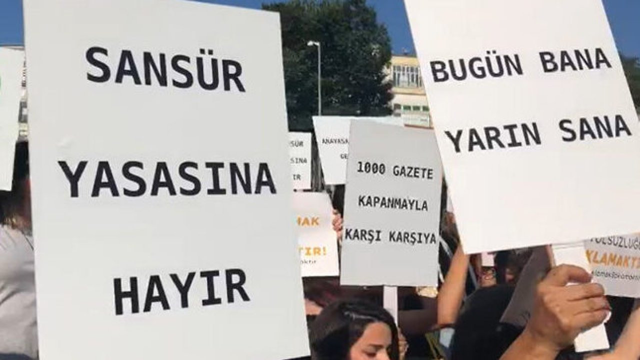 Sansür Türkiye'nin birinci gündemi: #SusmakYok, #BuSansürHepimize, #KorkuyorlarKorksunlar