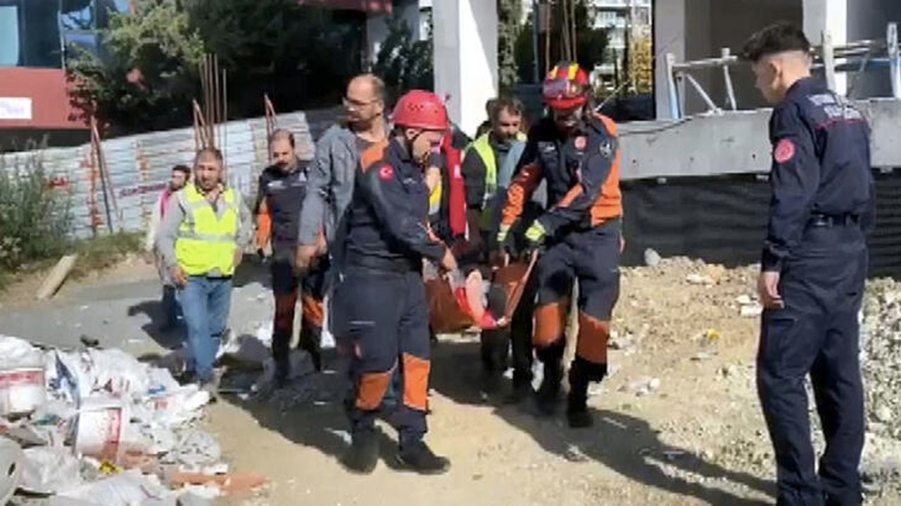 İnşaat kalıplarının altında kalan işçi yaralandı