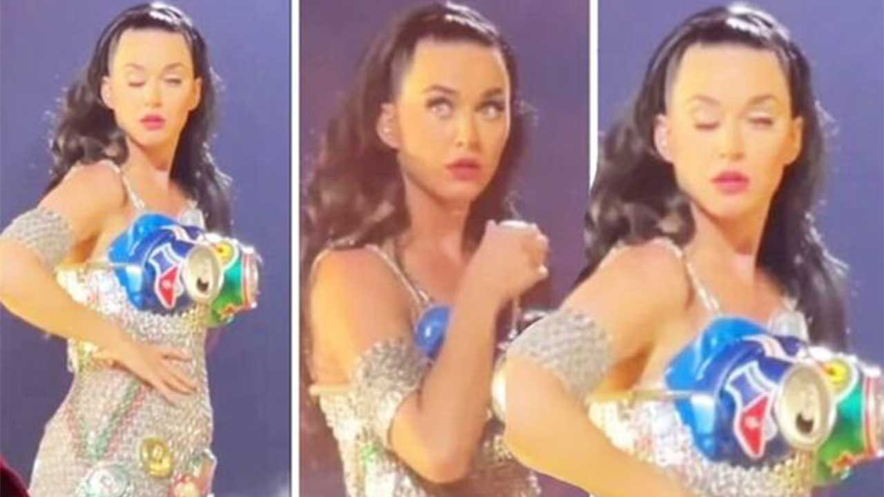 Katy Perry'den açıklama: 'Gözüm düşmedi, şovun parçasıydı'