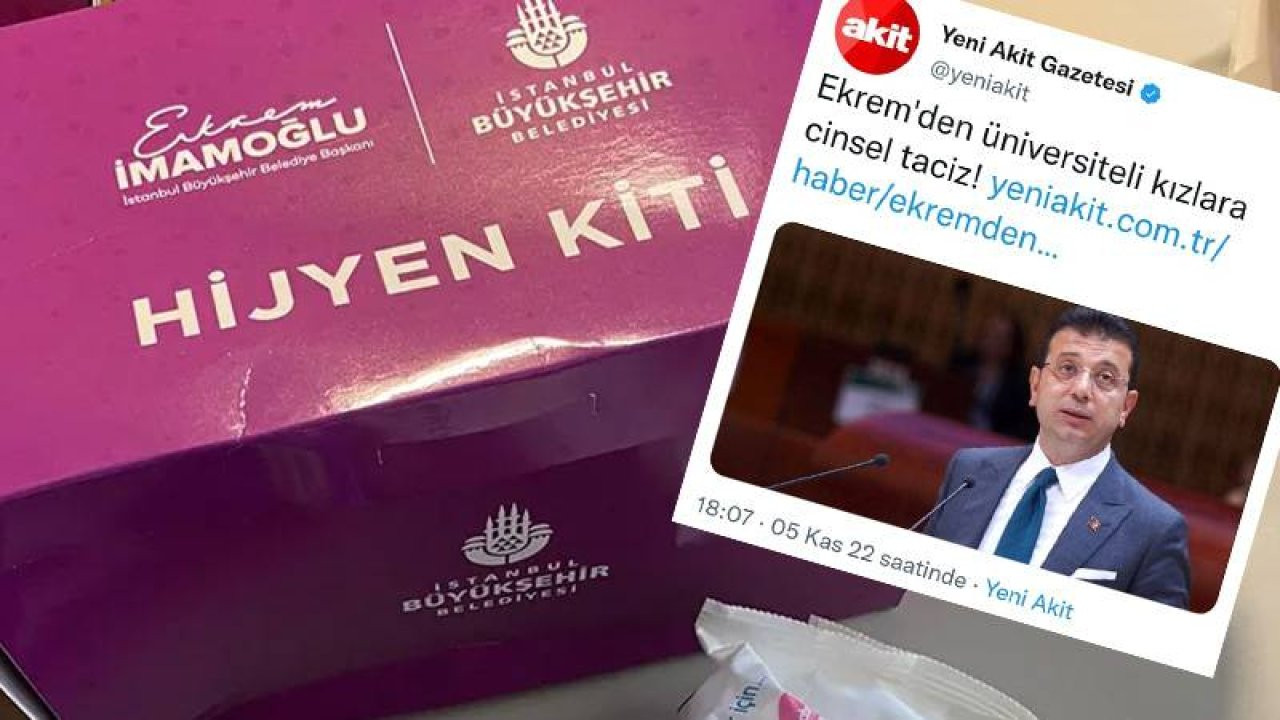 Yeni Akit, öğrencilere hijyen kiti dağıtan İBB Başkanı İmamoğlu'nu hedef aldı