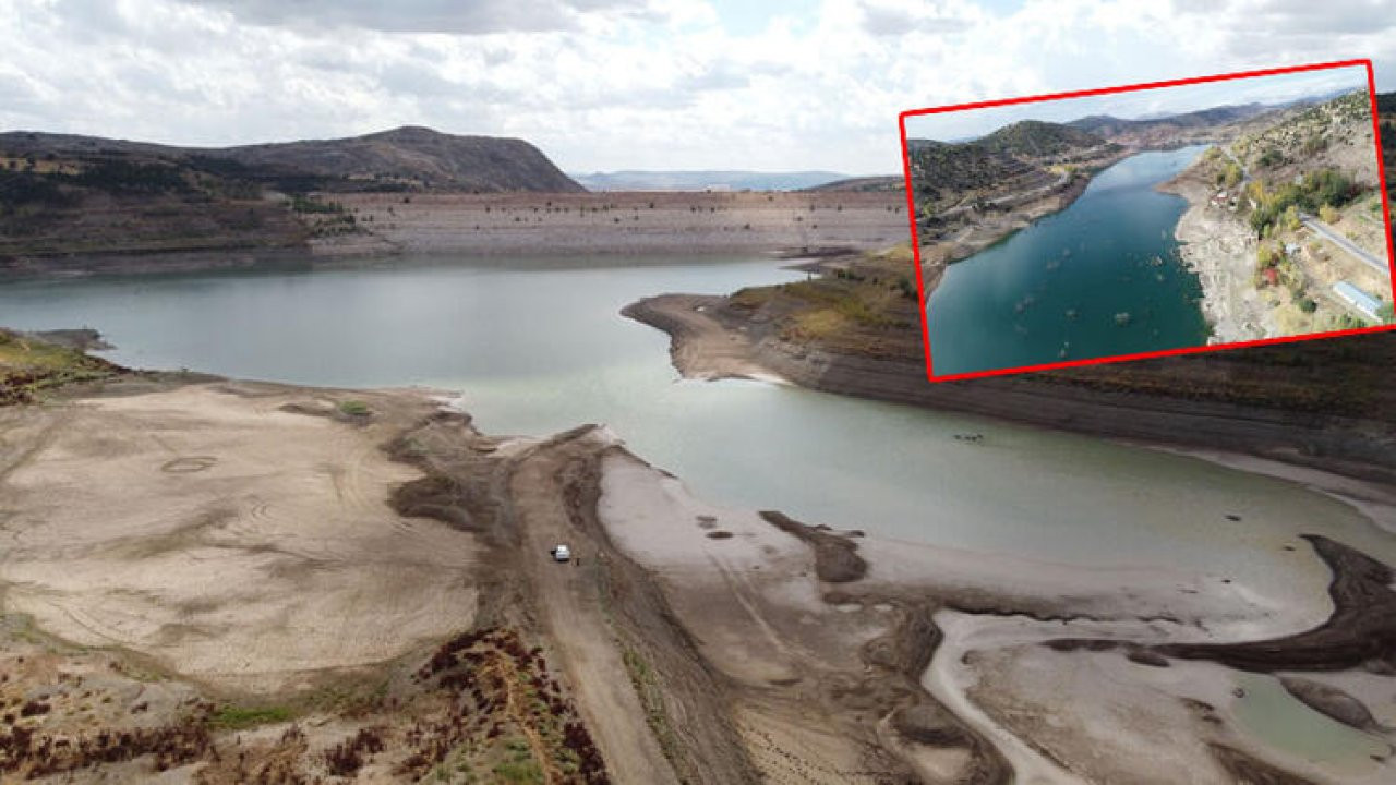 Sivas'ta baraj kurudu, 15-20 günlük su kaldı
