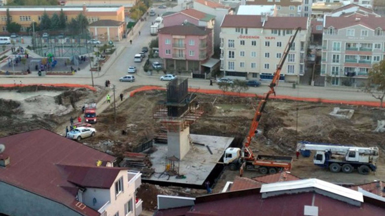 Hızlı tren inşaatında göçük