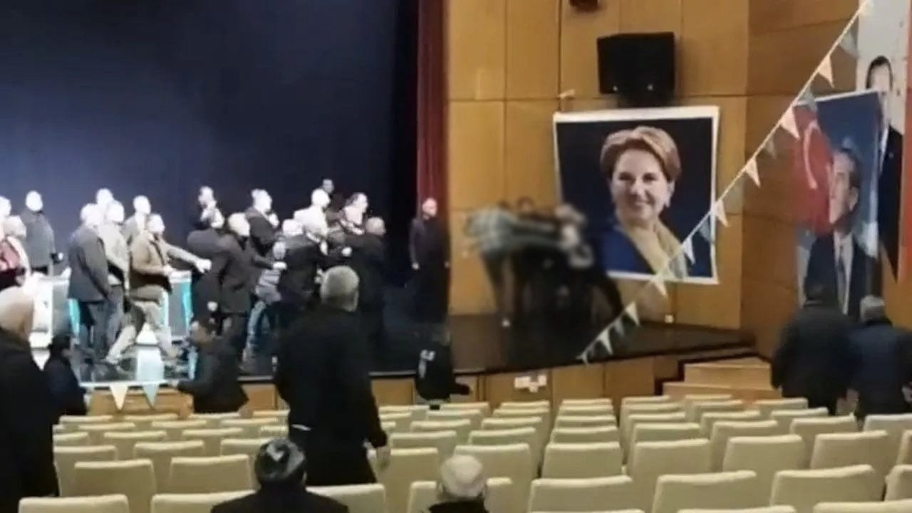 Rize’de, İYİ Parti Kongresi'nde kavga çıktı