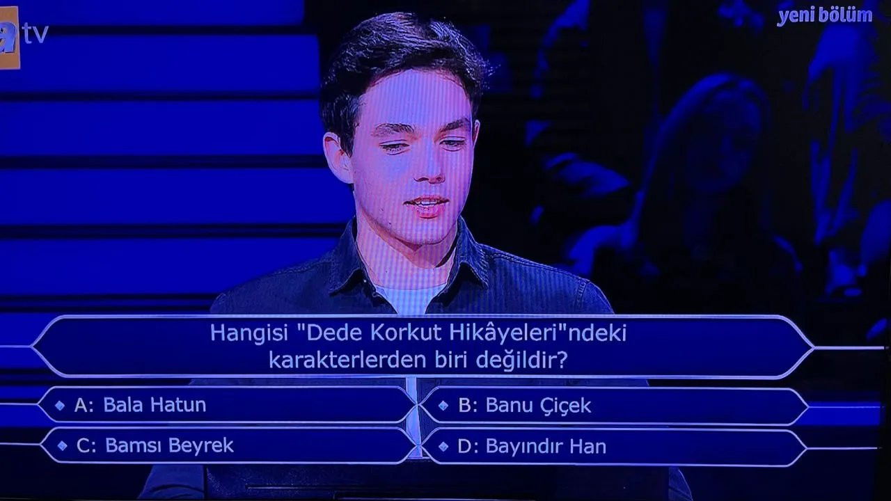 Kim Milyoner Olmak İster'de bir milyonluk son soru açıldı