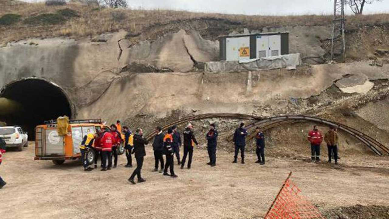 Tünel inşaatında göçük: Beş işçi yaralandı