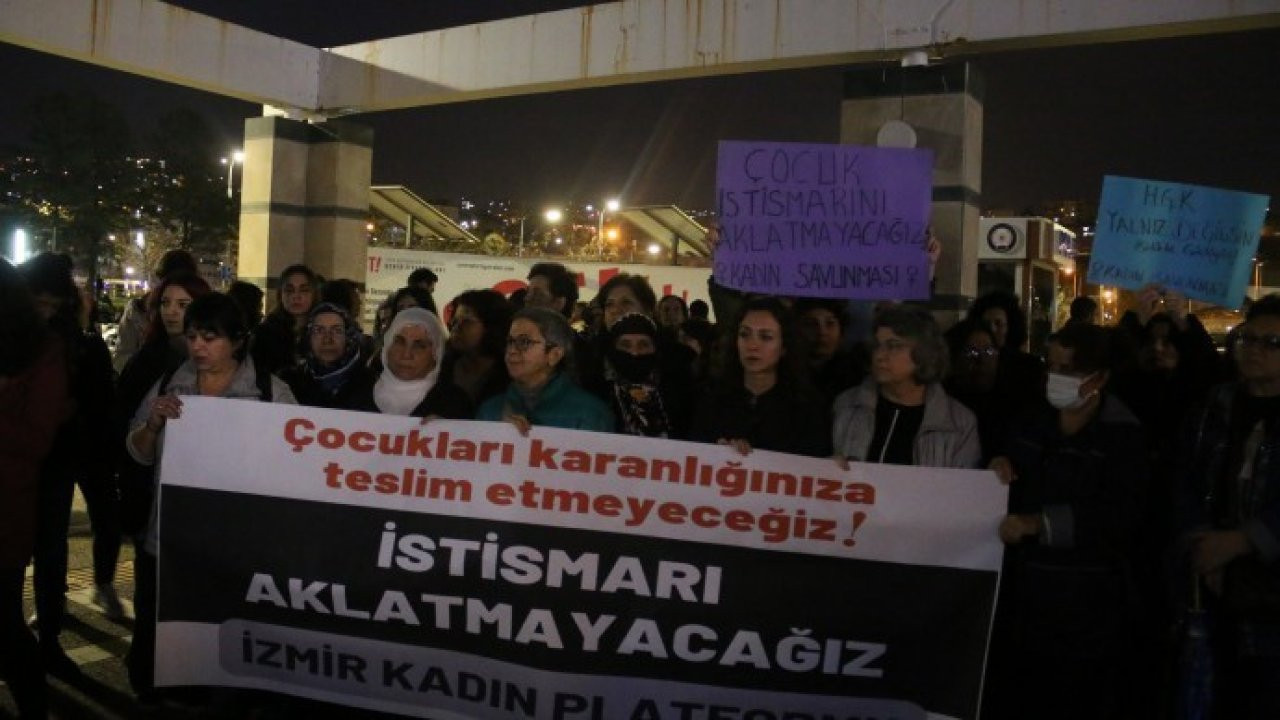 Kadınlardan istismar protestosu: Çocukları karanlığınıza teslim etmeyeceğiz