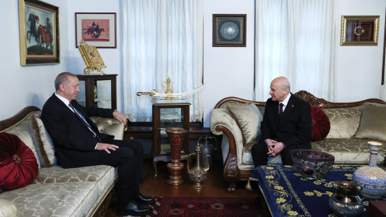 Erdoğan, Bahçeli'yi evinde ziyaret etti