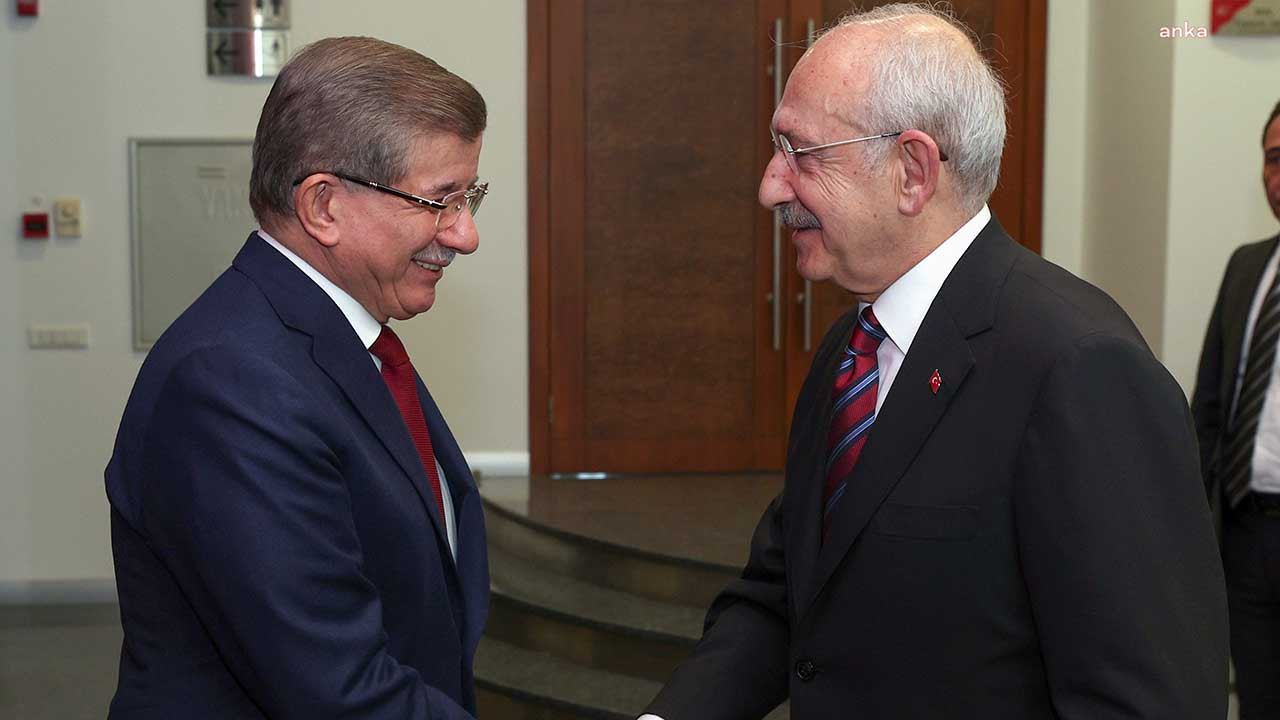 Davutoğlu, Altılı Masa toplantısı öncesi liderler turunda