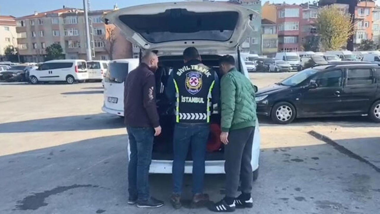 Bayrampaşa'da konvoy yapan sürücülere 7 bin 290 lira ceza