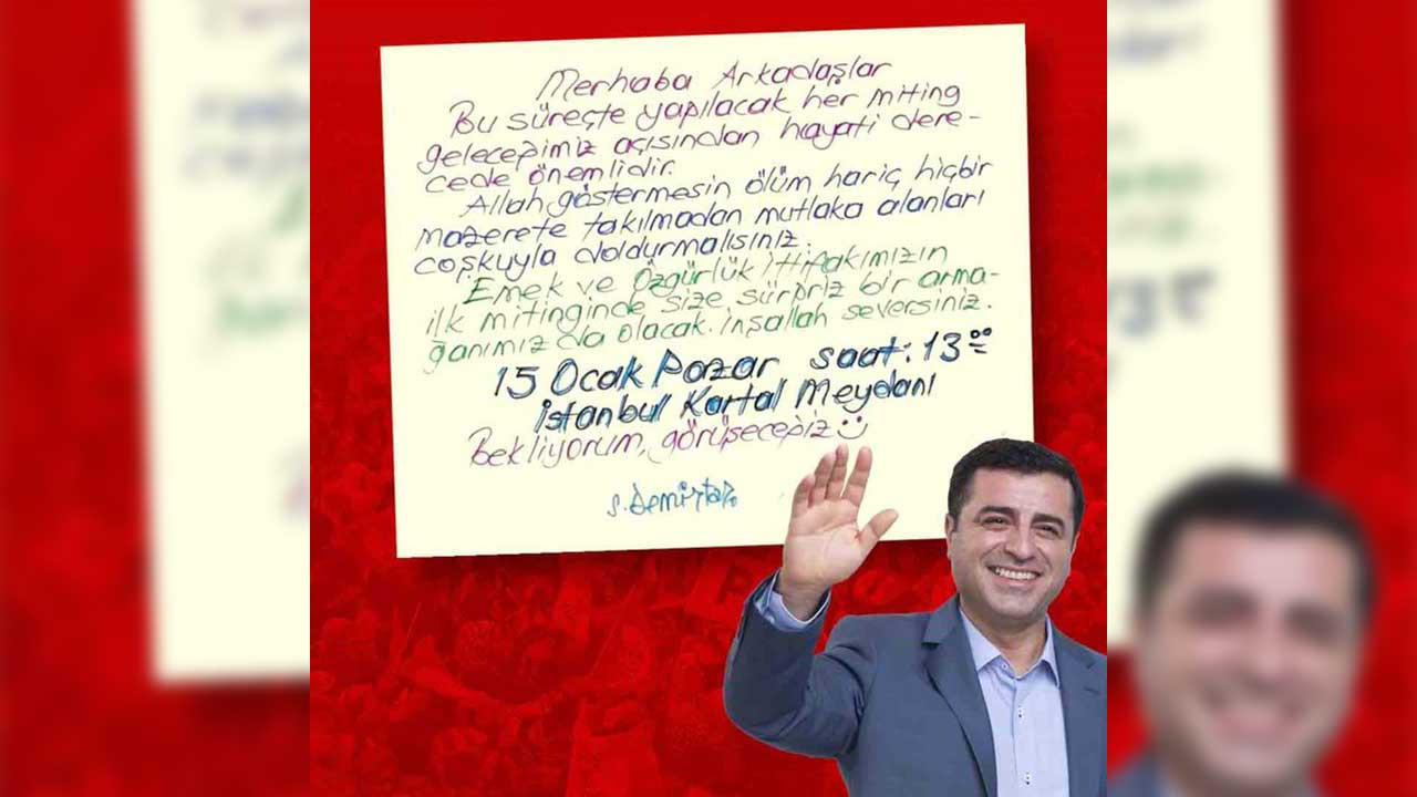 Demirtaş'tan mitinge çağrı: Kim kimi kapatacakmış gösterelim