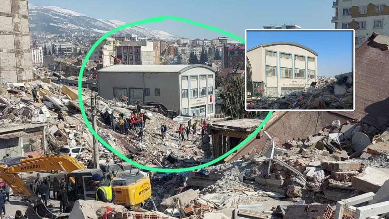 Sadece İnşaat Mühendisleri Odası binası ayakta kaldı: 'Yeter ki bilim ve teknik halk yararına uygulansın'